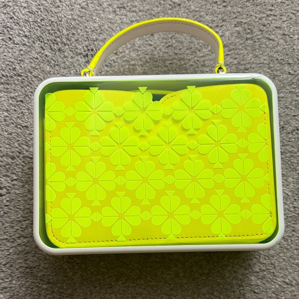 Kate spade neon Yellow spade Floral Women's Bag